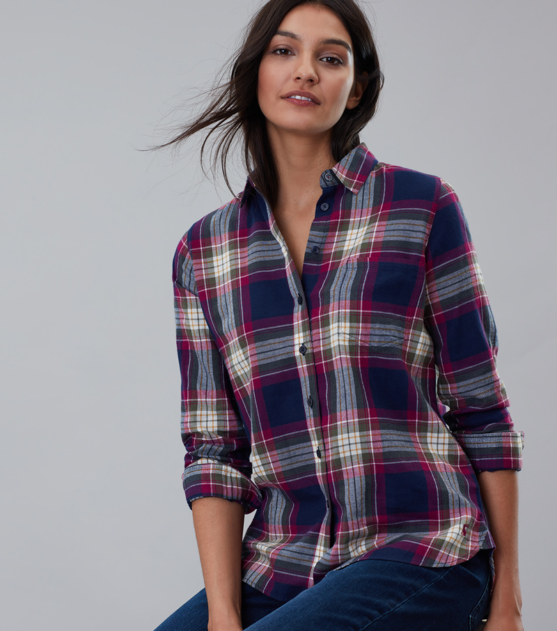 Lorena Check Shirt - Berry Check