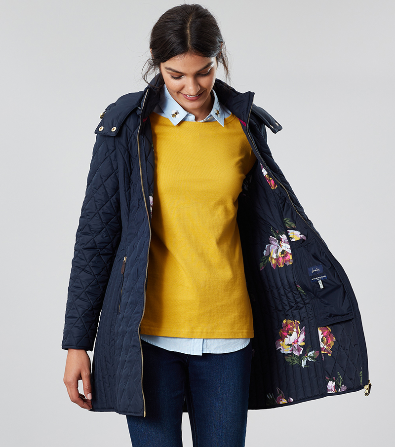 Chatham Long Coat - Marine Navy