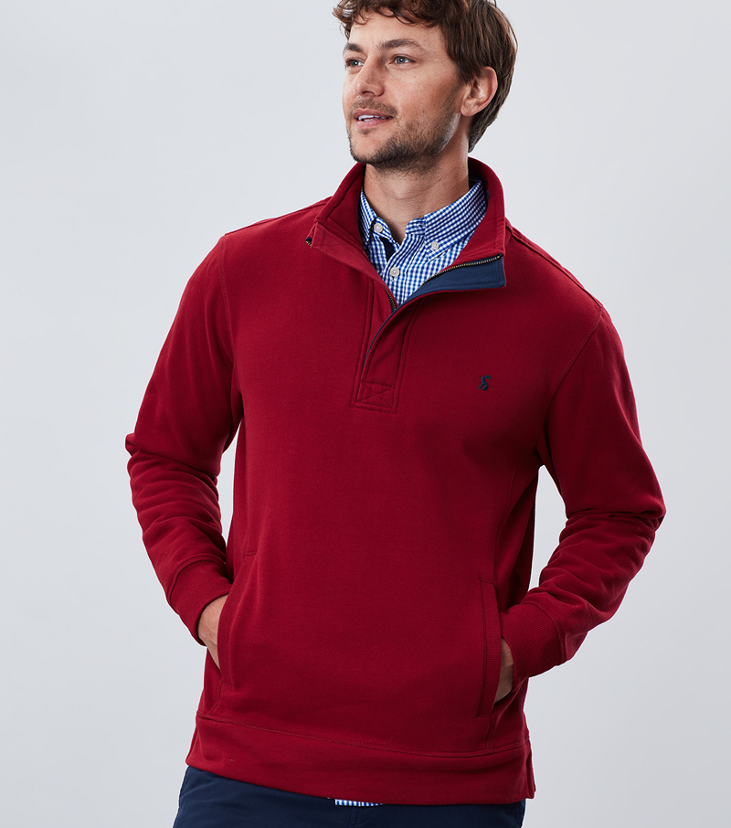 Deckside 1/4 Zip - Red