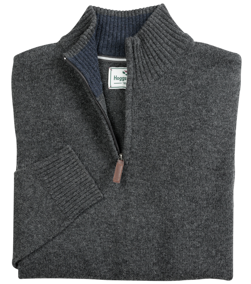 Lothian 1/4 Zip Pullover - Grey