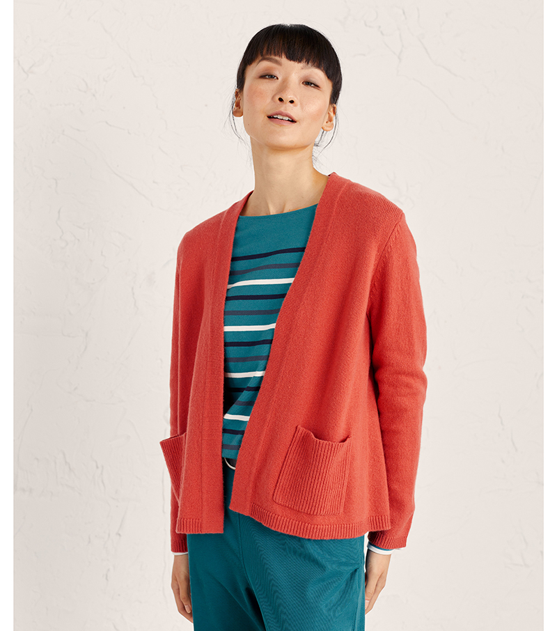 Seasalt Breakers Cardigan - Rust