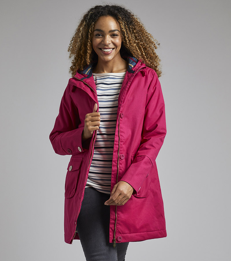 Beatrix Waterproof Coat - Cranberry