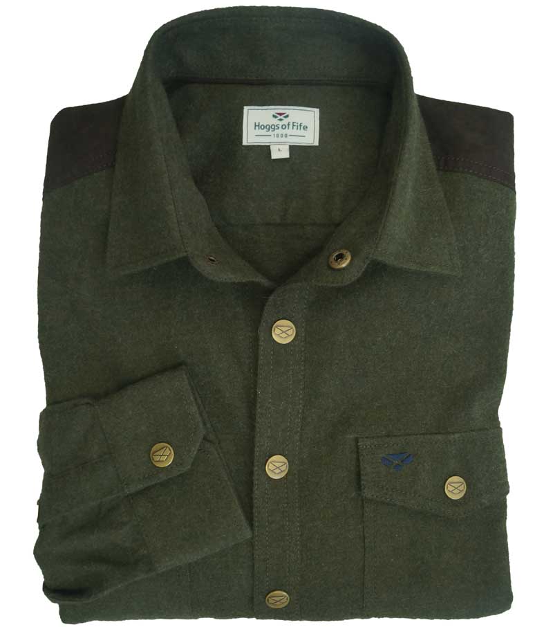 Dunvegan Flannel Shirt - Loden Marl