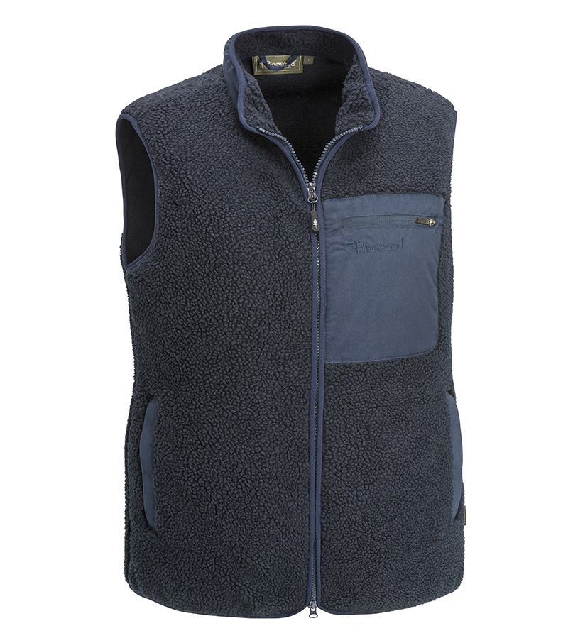 Pinewood Pile Vest - Navy