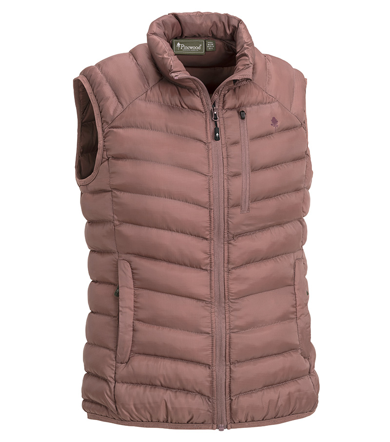 Abisko Womens Vest - Marron Rose