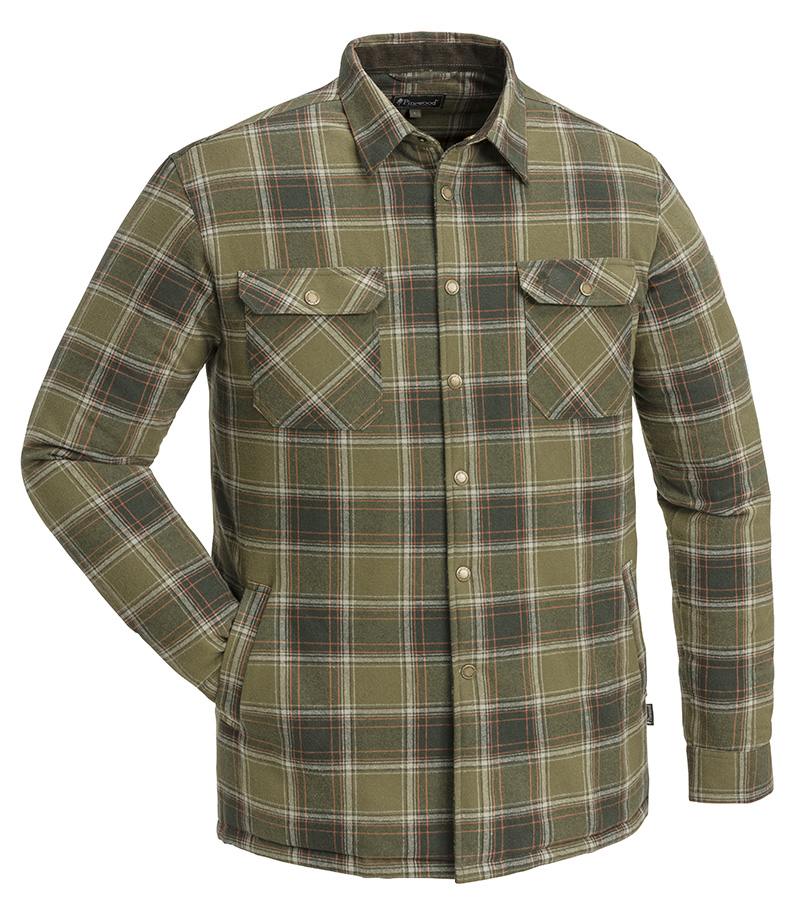 Finnveden Padded Shirt - Olive/Terracotta