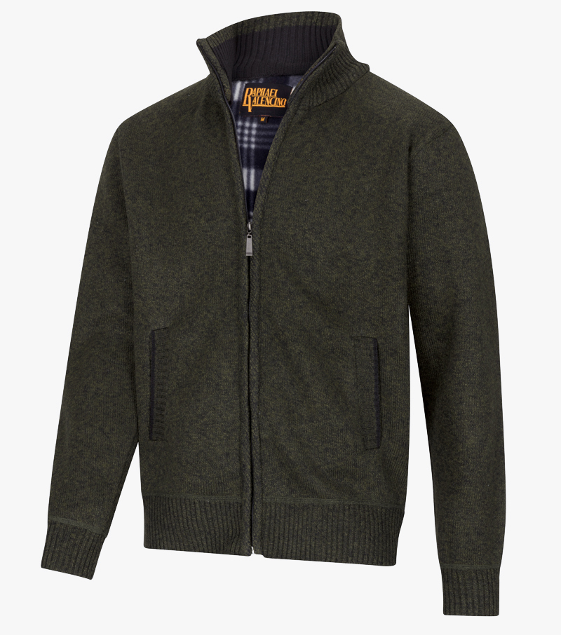 Mike Thermal Cardigan - Olive