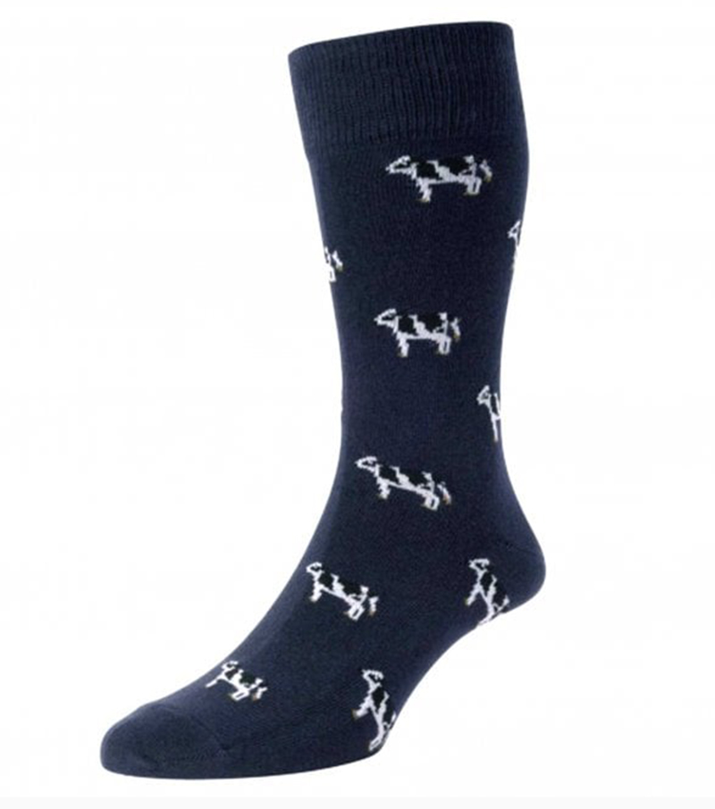 Cow Java Sock Cotton Rich Ankle Sock Cow Design