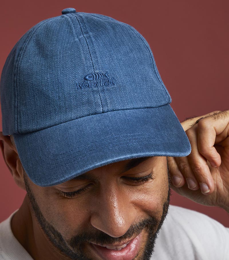 Scarfell Herringbone Cap - Navy