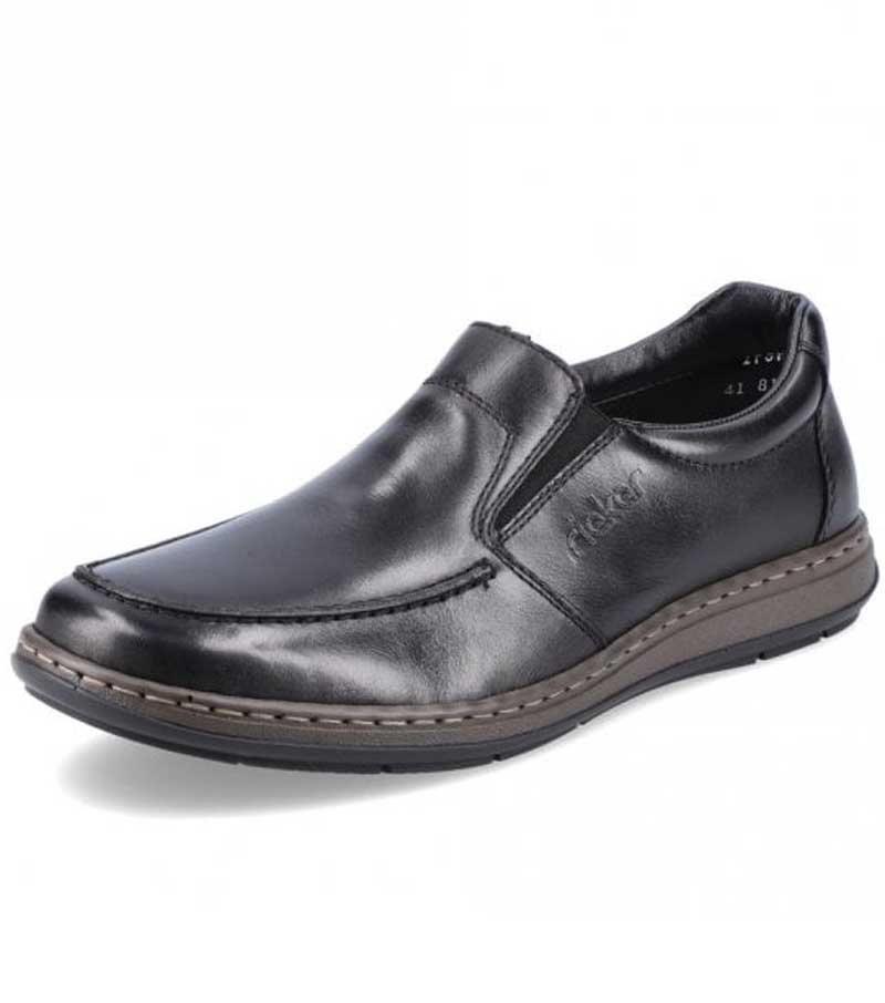Mens Slip On Casual Shoe - Black