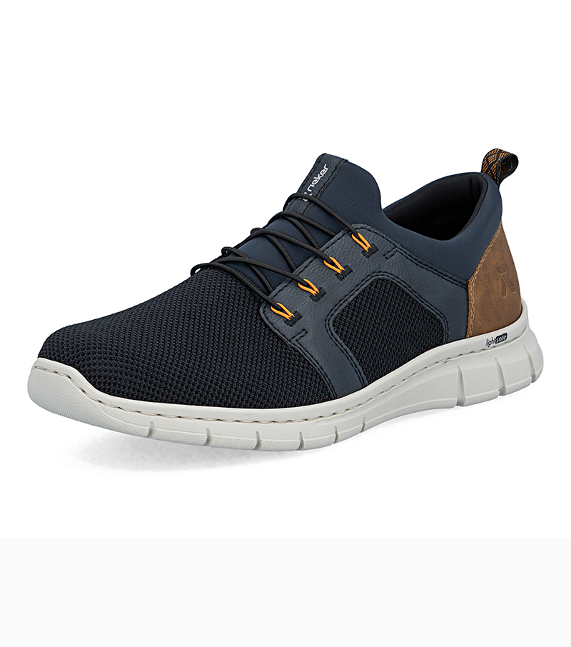 Lace Up Trainer - Navy