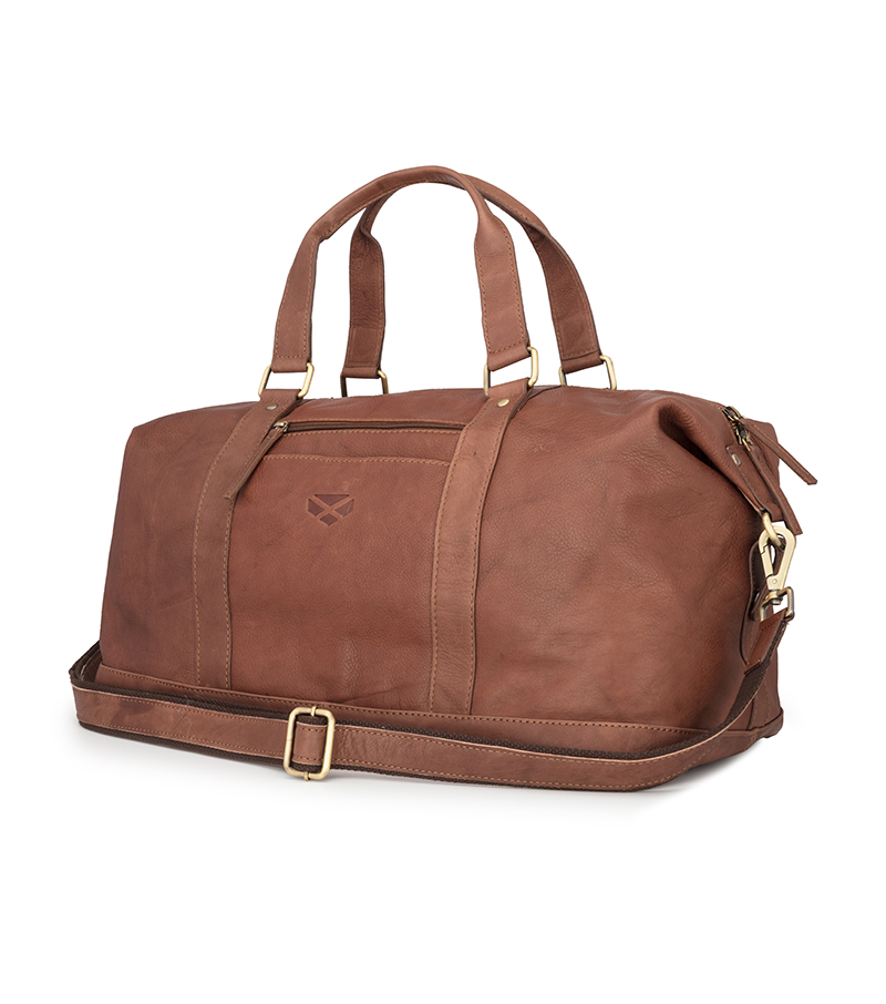 Monarch Leather Travel Bag - Hazelnut