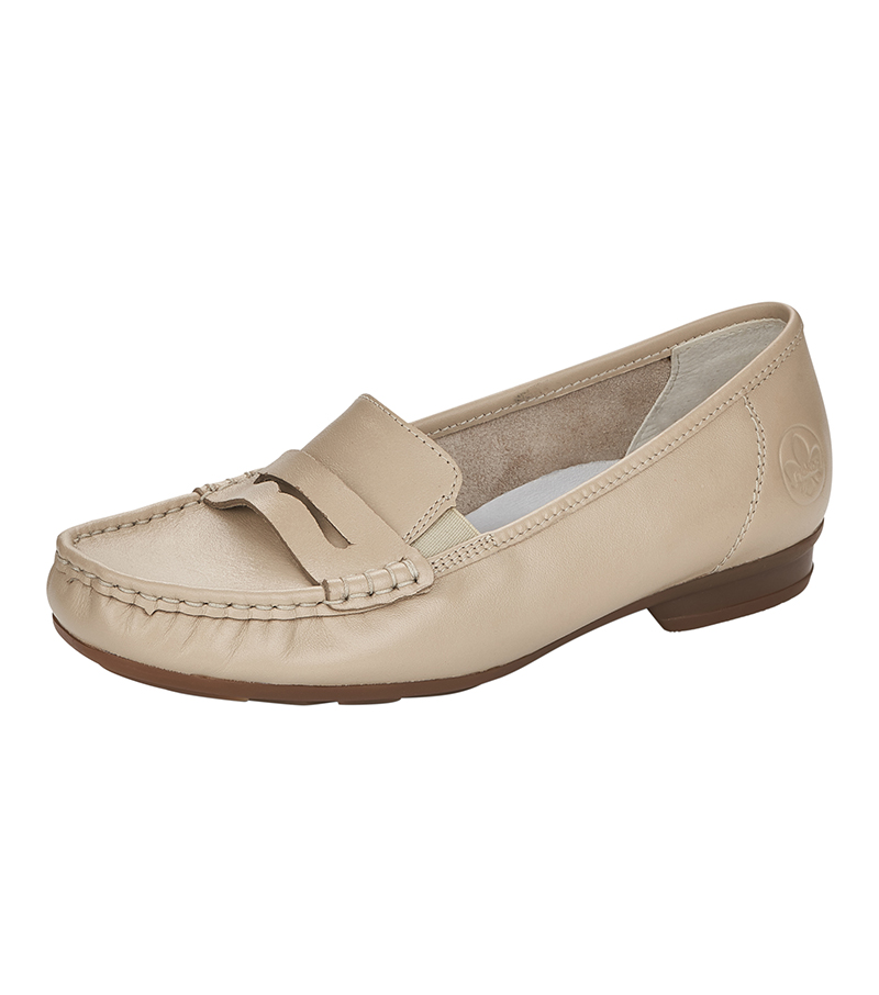 Rieker Ladies Loafer - Cream