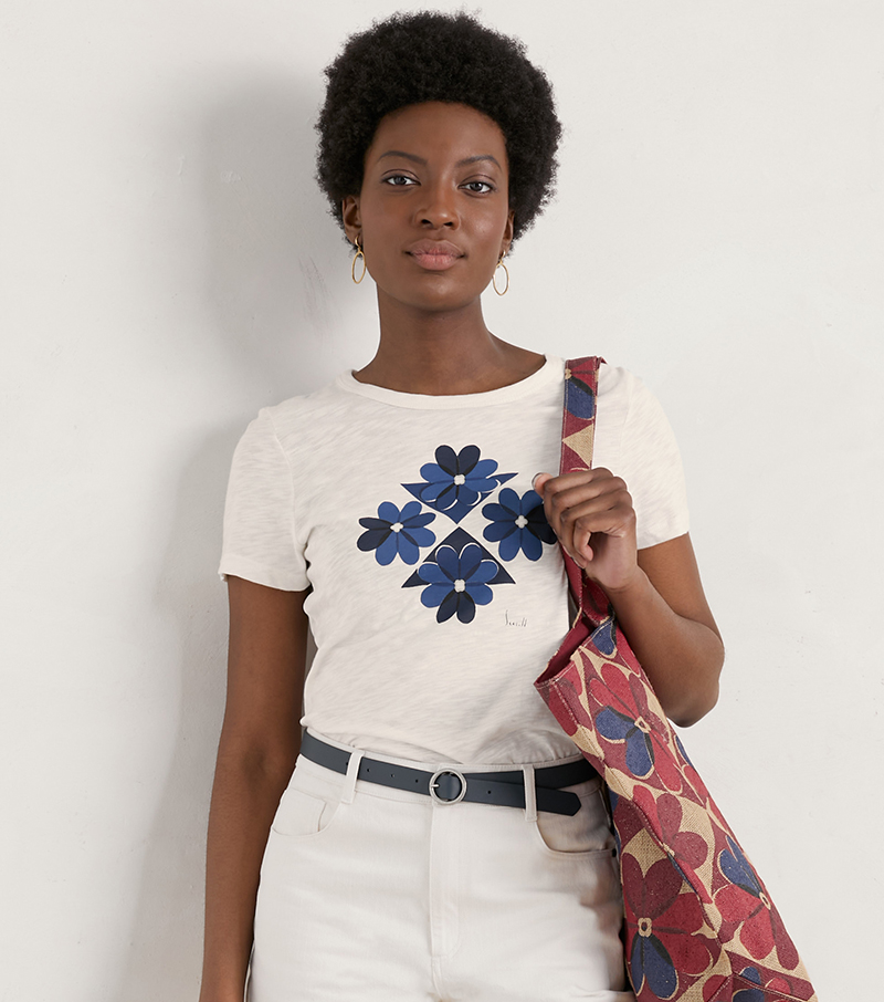 Printing Ink T-shirt - Tiled Floral