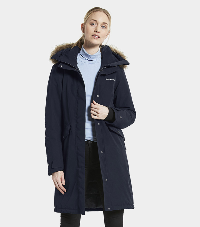Erika Womens Parka - Dark Night