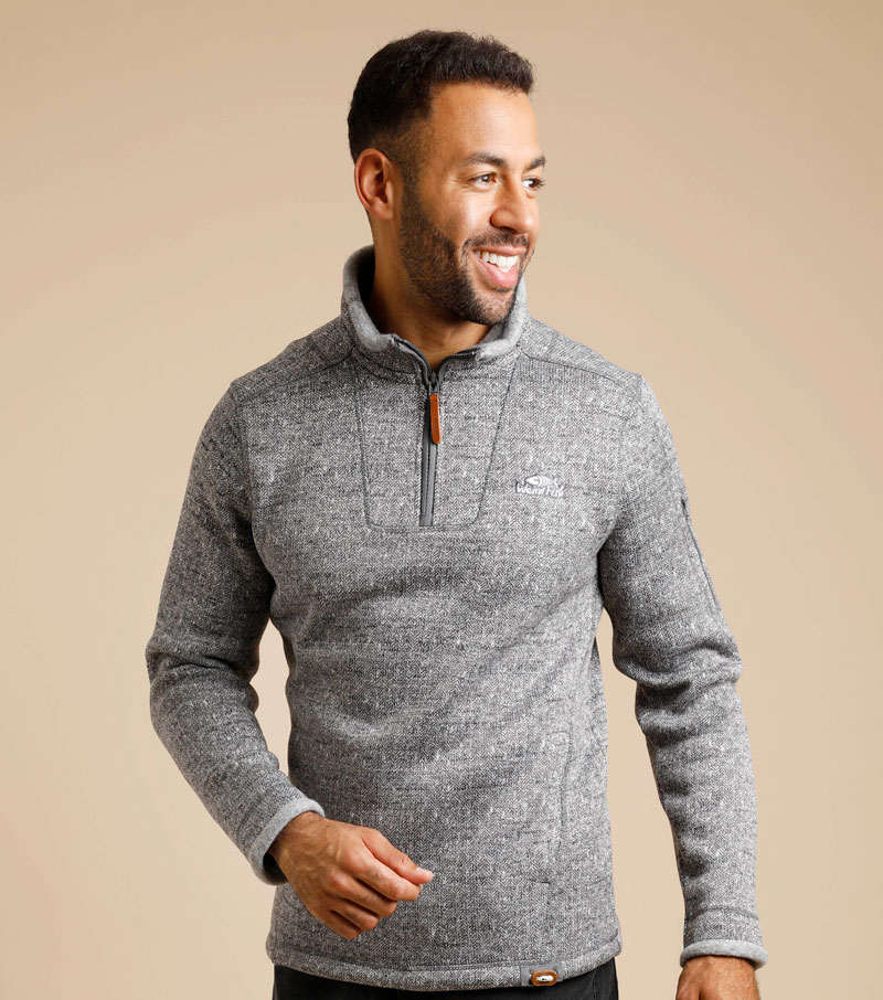 Beaufort 1/4 Zip Fleece - Cement