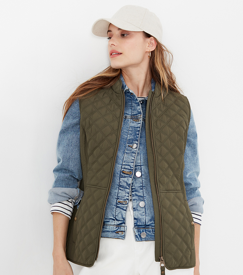 Minx Gilet - Grape Leaf