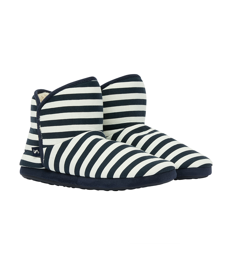 Cabin Slipper - Navy Stripe