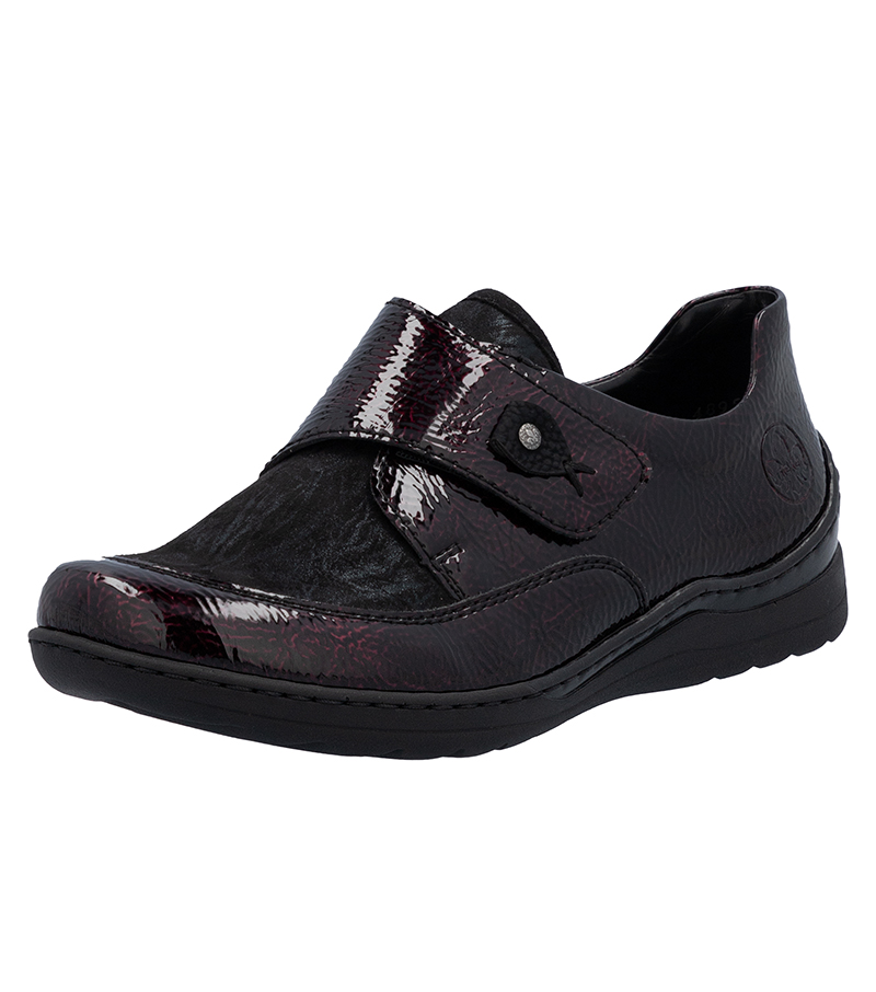 Flexible Easy Fastening Ladies Shoe - Black