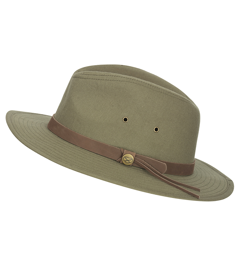 Panmure Foldable Canvas Hat - Khaki