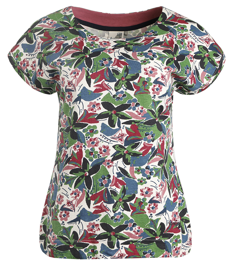Paw Paw Organic Print Tee - Pearl Grey