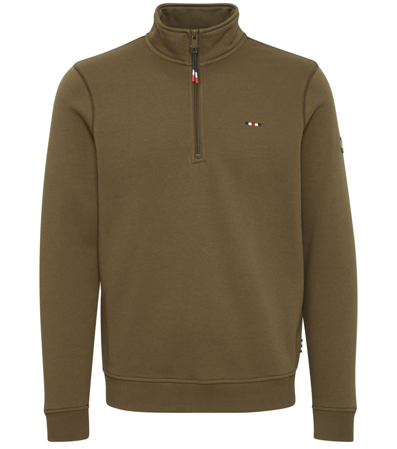 William 1/2 Zip Sweatshirt - Grape Leaf