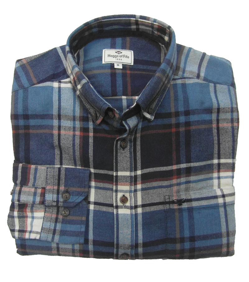 Kirkliston Check Shirt - Navy Check