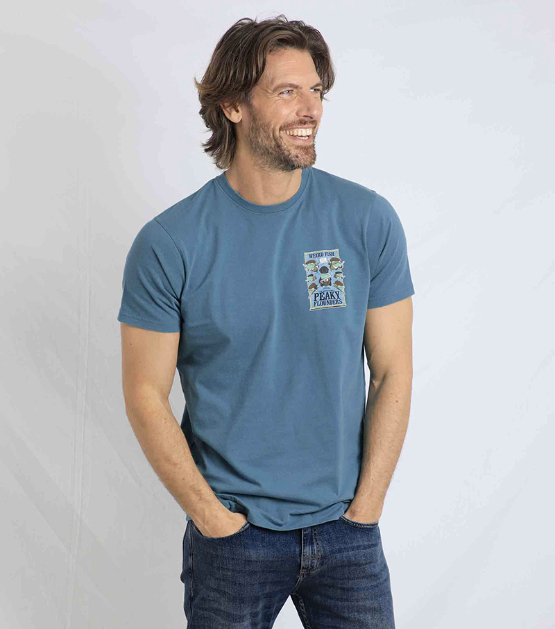 Peaky Flounders T-Shirt - Teal