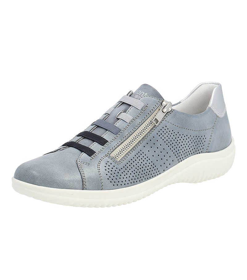 Womens Side Zip Trainer - Blue