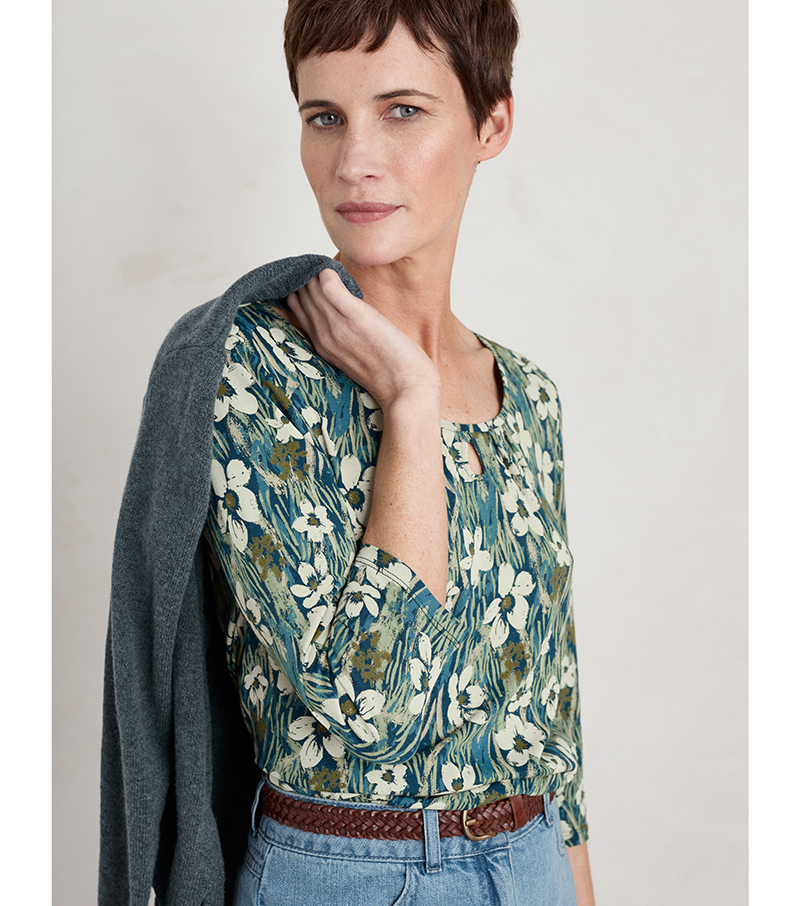 3/4 Appletree Top - Marsh Marigold