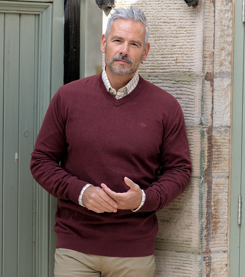 Stirling II Pullover - Berry Red