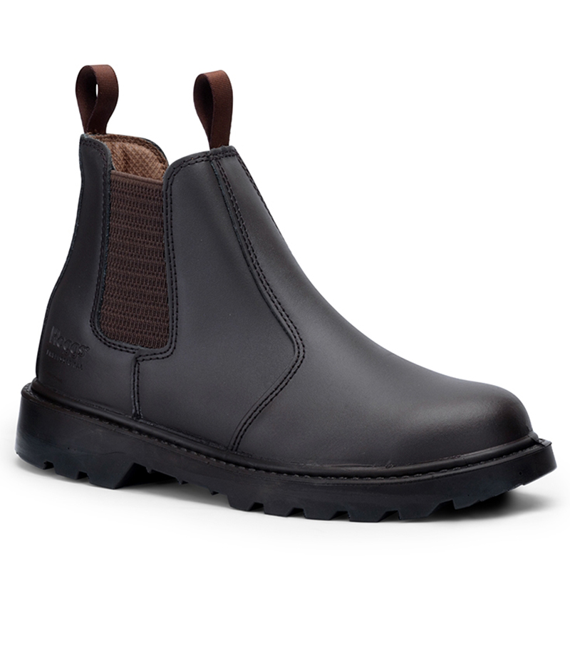 Classic Dealer Safety Boots (D3 - Dark Brown