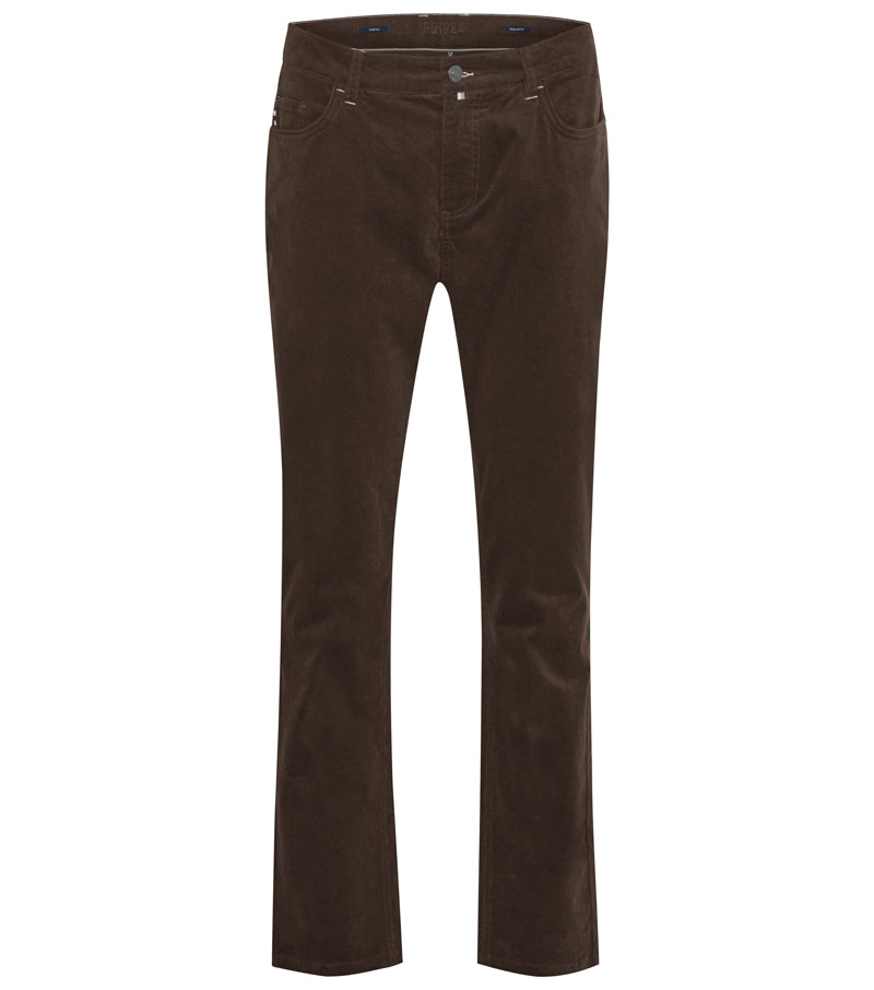 Poul Corduroy 5 Pocket Pants - Major Brown