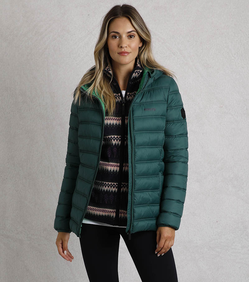 Eshka Lightweight Padded Jacket - Cedar Green