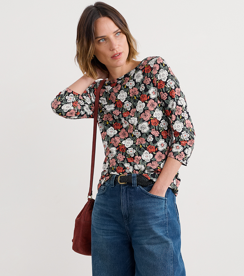 3/4 Easel Top - Floral Tumble Onyx