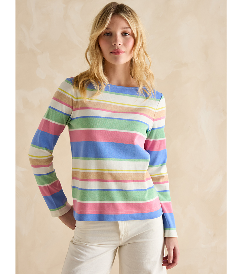 Harbour Long Sleeve Top - Multi Stripe