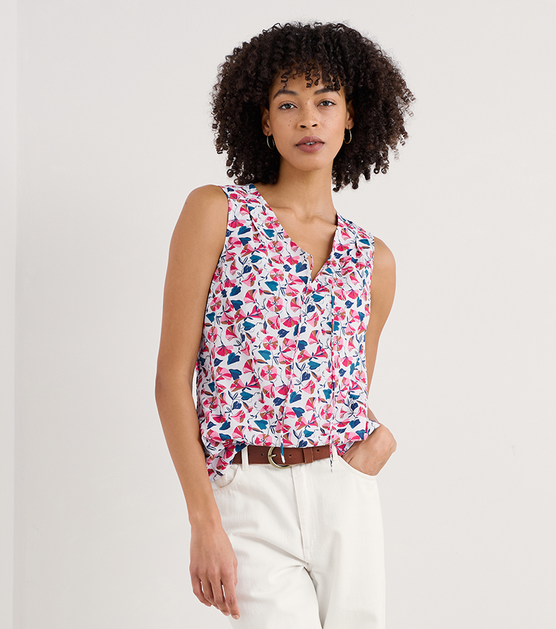 Cobbs Well Top - Floral Chalk