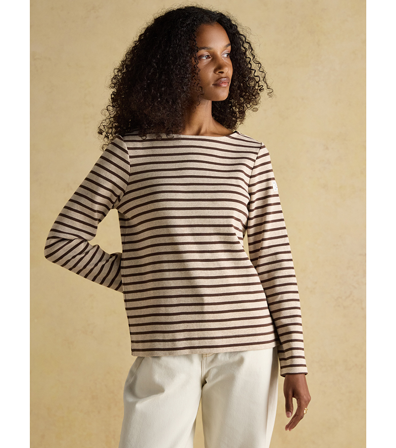 Harbour Long Sleeve Top - Neutral Stripe