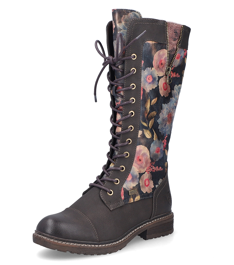 Ladies Boot - Navy Floral