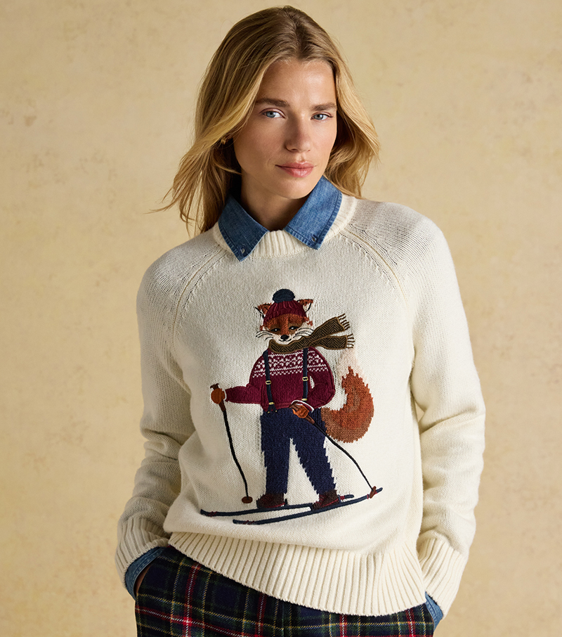 Jonty Ski Knitted Jumper - Oatmeal