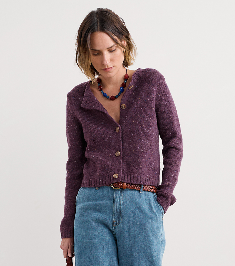 Dawson Pick Cardigan - Cardigan Grape