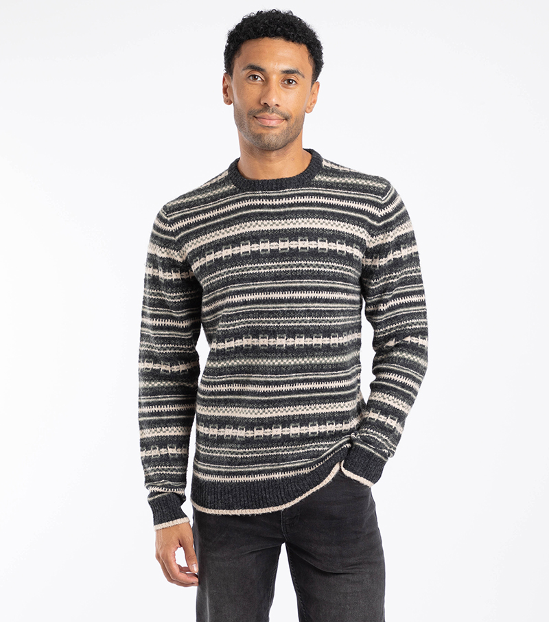 Fastolf Crew Neck Jumper - Black