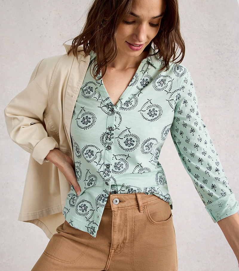 Annie Jersey Shirt - Green