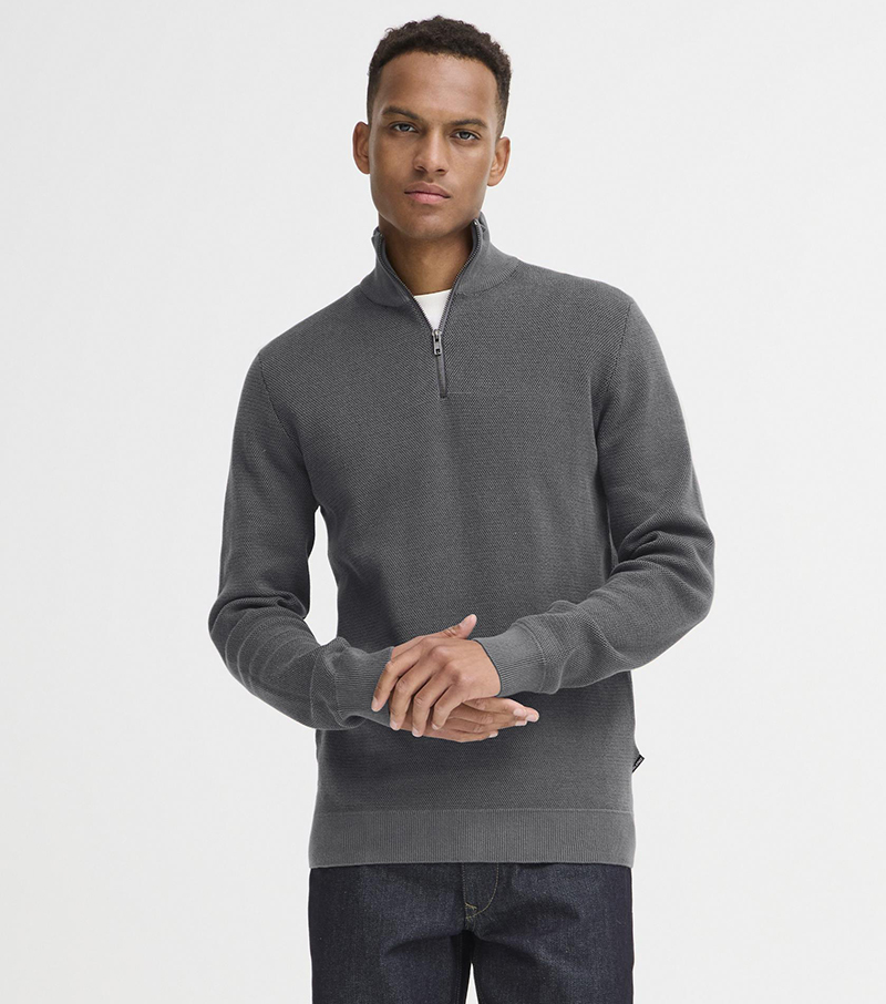 Bhbaal Zip Pullover - Iron Gate