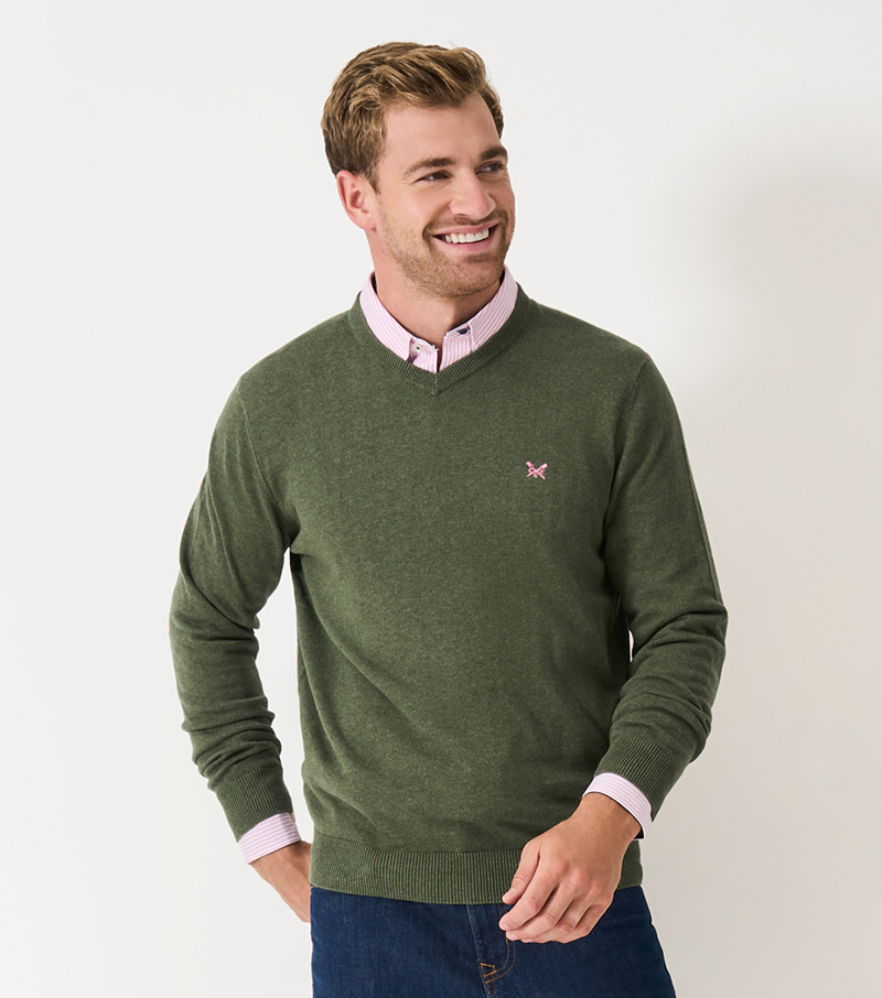 Organic Cotton Crew - Thyme Marl