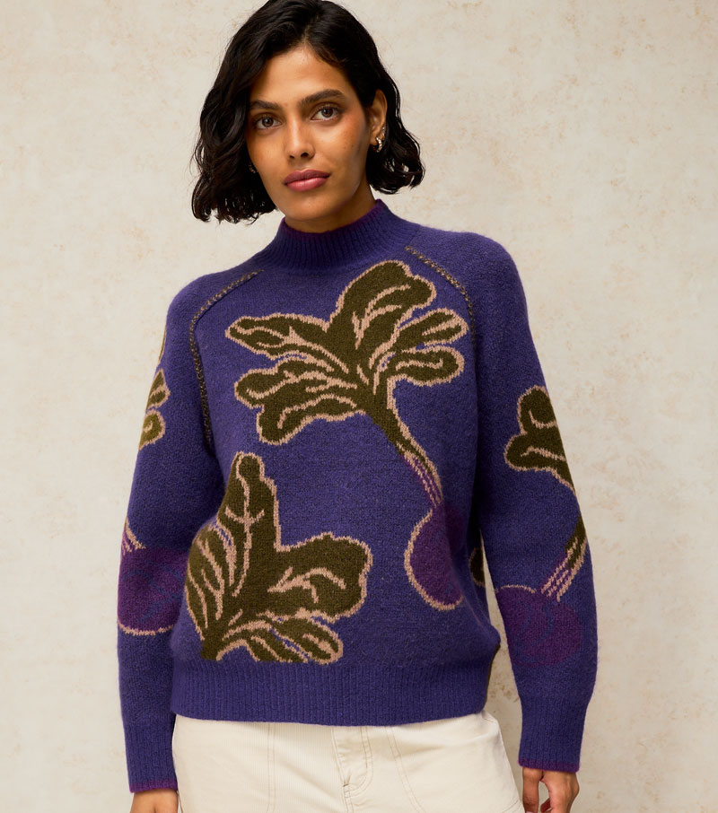 Vegetable Jumper - Purple Multi