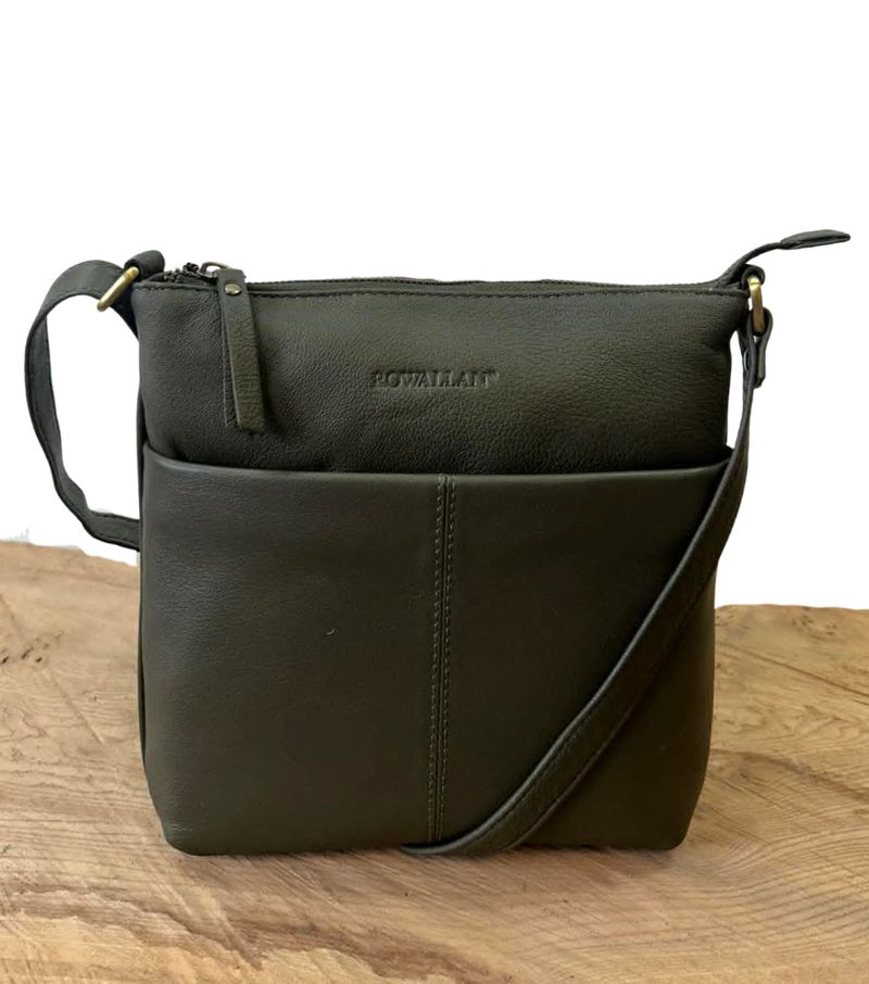 Square Small Cross Body Bag - Green