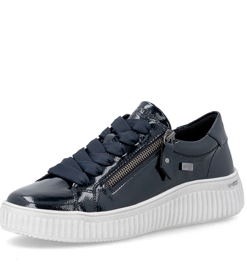 Ladies Side Zip Trainer - Navy