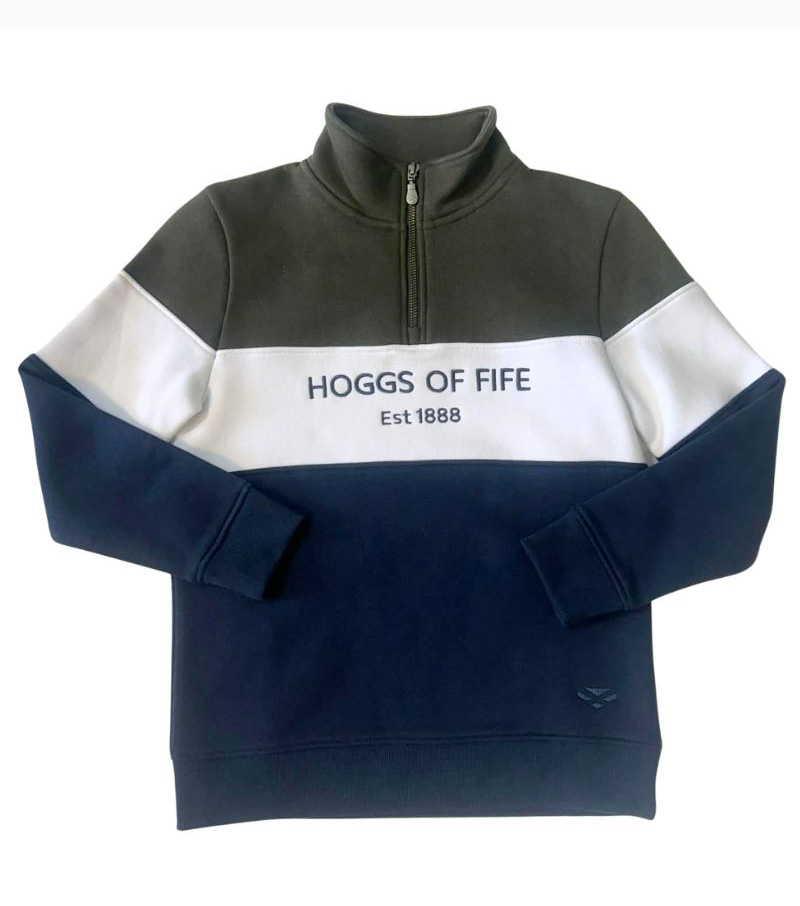 Dumfries 1888 Junior 1/4 Zip - Forest/Navy