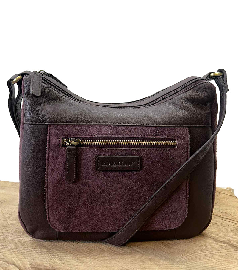 Unison Front Zip Bag - Burgundy